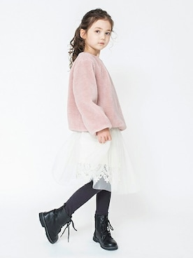 「アイテム（スカート）」を使った、BRANSHESさん（キッズ・120cm）の秋コーディネート