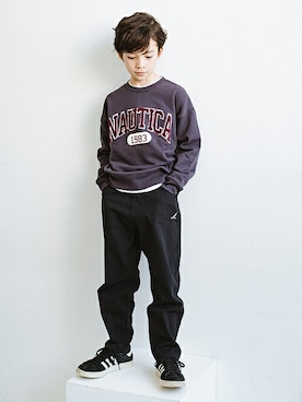 「アイテム（スウェット）」を使った、BRANSHESさん（キッズ・132cm）の冬コーディネート