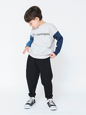 「スエット」｜BRANSHESさん（キッズ・116cm）の冬コーディネート