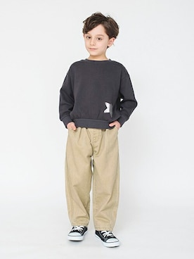 「アイテム（チノパンツ）」を使った、BRANSHESさん（キッズ・116cm）の春コーディネート