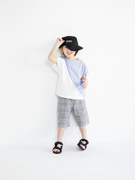 「アイテム（チノパンツ）」を使った、BRANSHESさん（キッズ・108cm）の春コーディネート