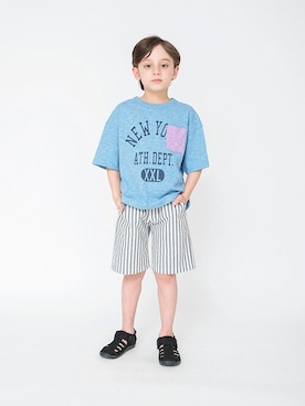「Champion（チャンピオン）のアイテム」を使った、BRANSHESさん（キッズ・116cm）の春コーディネート