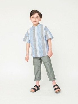 「アイテム（チノパンツ）」を使った、BRANSHESさん（キッズ・116cm）の春コーディネート