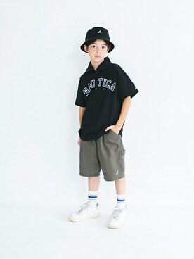 「アイテム（帽子）」を使った、BRANSHESさん（キッズ・140cm）の夏コーディネート