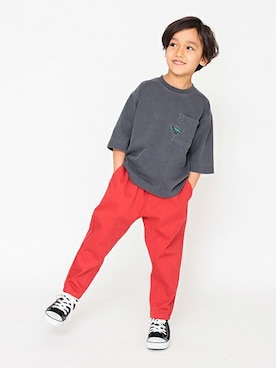 「7分袖Ｔシャツ」｜BRANSHESさん（キッズ・112cm）の夏コーディネート