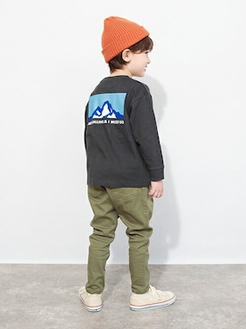 「アイテム（Tシャツ/カットソー）」を使った、BRANSHESさん（キッズ・109cm）の秋コーディネート