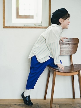 「アイテム（ローファー）」を使った、BRANSHESさん（キッズ・109cm）の秋コーディネート