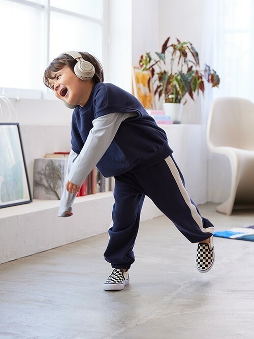 胸刺しゅうワッペン スウェットベストセットアップ（スウェット