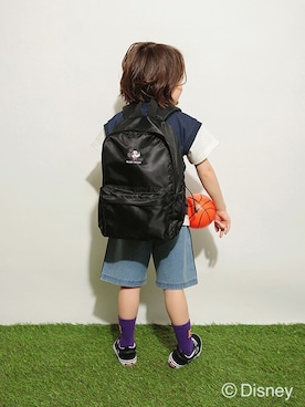 「アイテム（バックパック/リュック）」を使った、BRANSHESさん（キッズ・109cm）の春コーディネート