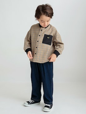 「アイテム（シャツ/ブラウス）」を使った、BRANSHESさん（キッズ・110cm）の秋コーディネート