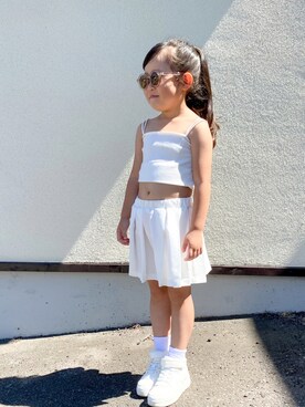 「アイテム（キャミソール）」を使った、m a  .さん（キッズ・110cm）の夏コーディネート
