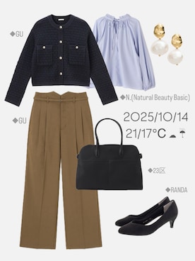 「N.（N. Natural Beauty Basic）（エヌエヌナチュラルビューティーベーシック）のアイテム」を使った、みんこさん。さん（レディース・167cm）の秋コーディネート