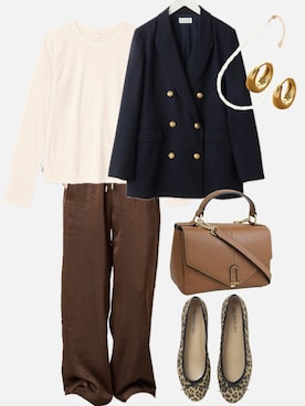 「FURLA（フルラ）のアイテム」を使った、みんこさん。さん（レディース・167cm）の秋コーディネート