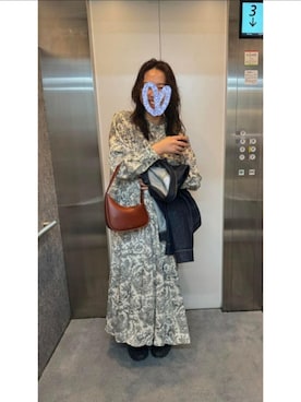 「アイテム（シャツワンピース）」を使った、t︎︎︎︎︎☺︎m︎︎︎︎︎omin*さん（レディース・165cm）の春コーディネート