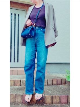 t︎︎︎︎︎☺︎m︎︎︎︎︎omin*さん（レディース・165cm）の夏コーディネート