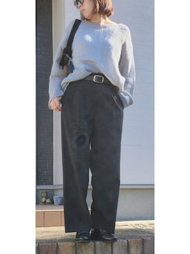 「TODAYFUL（トゥデイフル）のアイテム（ベルト）」を使った、t︎︎︎︎︎☺︎m︎︎︎︎︎omin*さん（レディース・165cm）の秋コーディネート