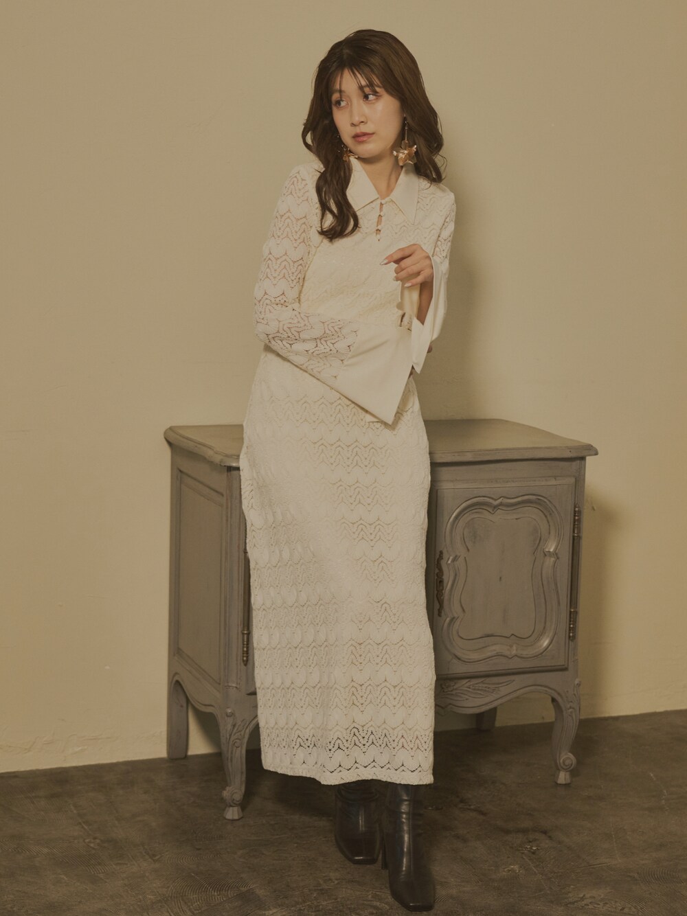 Olu. クラシカルレースワンピース クラシカルレースワンピース（ワンピース）｜Olu.（オルドット）の