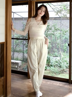 「THINGS THAT MATTER（シングス ザット マター）のアイテム」を使った、Mamikoさん（レディース・162cm）の春コーディネート