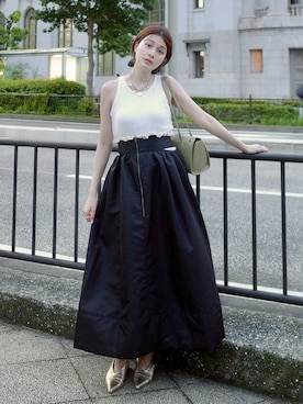 「LA BELLE ETUDE（ラベルエチュード）のアイテム」を使った、Mamikoさん（レディース・162cm）の夏コーディネート