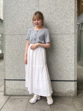 𝐬𝐚𝐰𝐚さん（レディース・162cm）の夏コーディネート