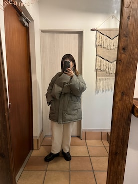 「and it_（アンドイット）のアイテム（ジャケット/アウター）」を使った、mikaaaさん（レディース・153cm）の冬コーディネート