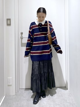 「スカートコーデ」｜miko.さん（レディース・152cm）の冬コーディネート