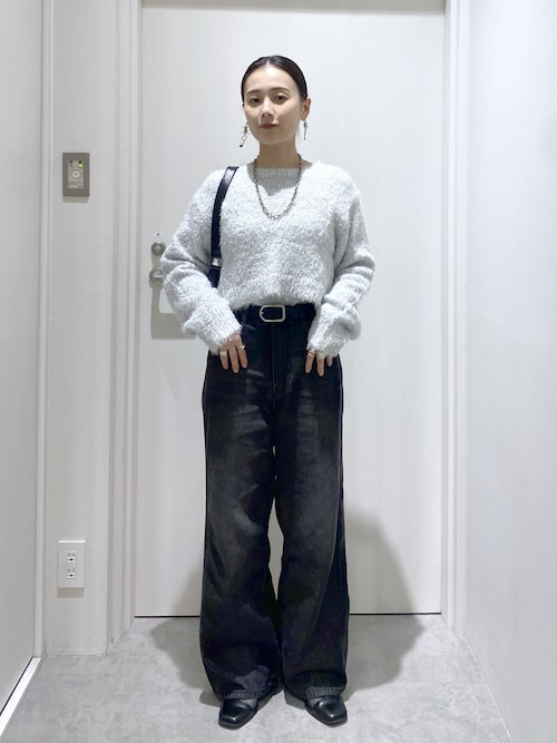 3サイズ展開XS-L】サイドパネルヴィンテージライクワイドデニム【低