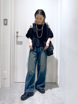 「FREE'S MART（フリーズマート）のアイテム」を使った、miko.さん（レディース・152cm）の夏コーディネート