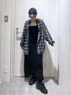 「FREE'S MART（フリーズマート）のアイテム（ワンピース）」を使った、miko.さん（レディース・152cm）の夏コーディネート