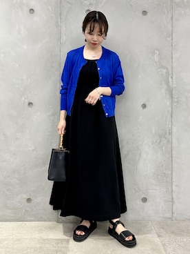 「ショッピング」｜「アイテム（ワンピース/ドレス）」を使った、nishiさん（レディース・155cm）の春コーディネート