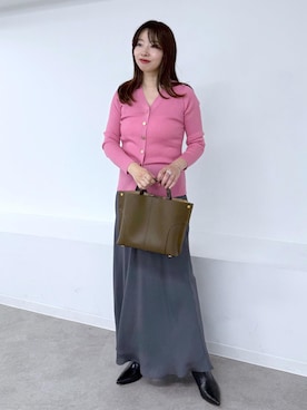 「アイテム（カーディガン/ボレロ）」を使った、nishiさん（レディース・155cm・30代）の夏コーディネート