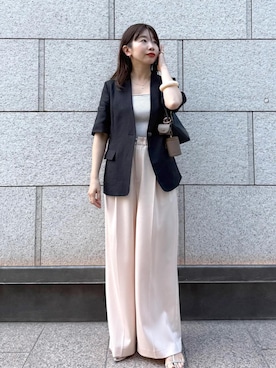 「ROPE'（ロペ）のアイテム」を使った、nishiさん（レディース・155cm）の夏コーディネート