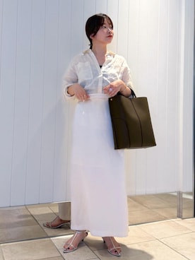 「ROPÉ」｜nishiさん（レディース・155cm）の夏コーディネート