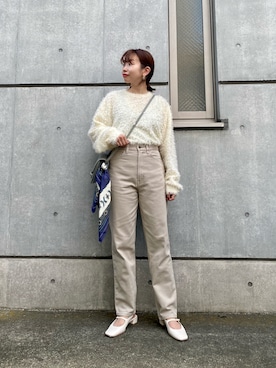 「スクエアトゥ」｜「アイテム（財布/小物）」を使った、nishiさん（レディース・155cm）の秋コーディネート