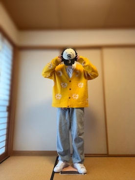 「NYLAUS（ナイラス）のアイテム（トップス）」を使った、らいらいd( '-'  )さん（メンズ・175cm）の春コーディネート