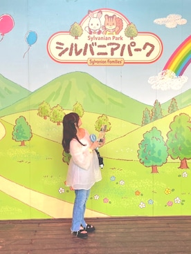 「GRL（グレイル）のアイテム（シューズ）」を使った、白い猫ちゃんさん（骨格ストレート・レディース・154cm）の夏コーディネート
