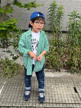 「INFIELDER DESIGN（インフィールダーデザイン）のアイテム」を使った、riiririiさん（キッズ・100cm）の春コーディネート