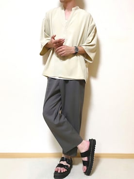 「EMMA  CLOTHES」｜「アイテム（サンダル）」を使った、SHOTARO さん（メンズ・177cm）の夏コーディネート