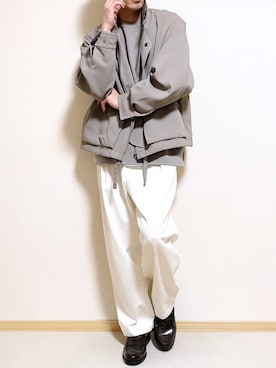 「HARUTA」｜「アイテム（ブルゾン）」を使った、SHOTARO さん（メンズ・177cm）の秋コーディネート