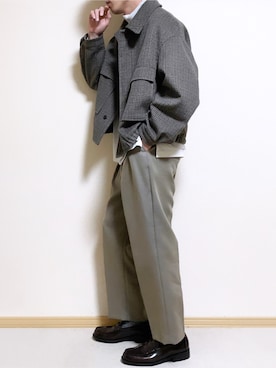 「冬」｜「アイテム（セットアップ）」を使った、SHOTARO さん（メンズ・177cm）の冬コーディネート