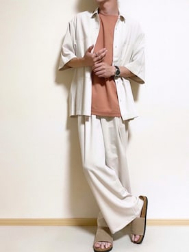 「EMMA  CLOTHES」｜「アイテム（サンダル）」を使った、SHOTARO さん（メンズ・177cm）の夏コーディネート