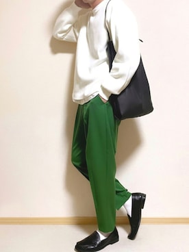 「WYM LIDNM（ウィム バイ リドム）のMILANO RIB HEAVY WEIGHT PO KNIT（ニット/セーター）」を使った、SHOTARO さん（メンズ・177cm）の秋コーディネート