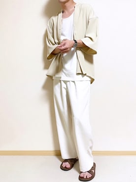 「EMMA  CLOTHES」｜「アイテム（サンダル）」を使った、SHOTARO さん（メンズ・177cm）の夏コーディネート