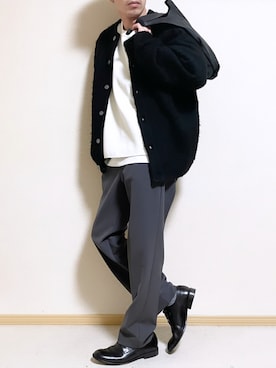 「Ellno Loset（エルノロゼット）のアイテム（カーディガン/ボレロ）」を使った、SHOTARO さん（メンズ・177cm）の春コーディネート