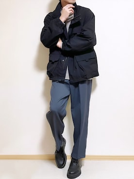 「GUコーデ」｜「アイテム（その他アウター）」を使った、SHOTARO さん（メンズ・177cm）の秋コーディネート