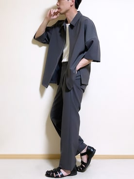 「WEGO（ウィゴー）のアイテム（サンダル）」を使った、SHOTARO さん（メンズ・177cm）の夏コーディネート