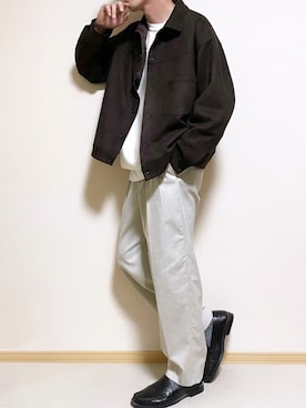 「WYM LIDNM（ウィム バイ リドム）のMILANO RIB HEAVY WEIGHT PO KNIT（ニット/セーター）」を使った、SHOTARO さん（メンズ・177cm）の秋コーディネート