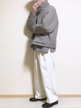 「WYM LIDNM（ウィム バイ リドム）のMILANO RIB HEAVY WEIGHT PO KNIT（ニット/セーター）」を使った、SHOTARO さん（メンズ・177cm）の冬コーディネート