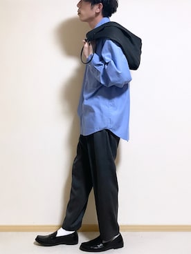 「ジーユー」｜SHOTARO さん（メンズ・177cm）の春コーディネート