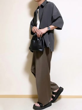 「ドクターマーチン3ホール」｜「アイテム（その他）」を使った、SHOTARO さん（メンズ・177cm）の夏コーディネート